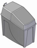 Wasserenthärter, stromlos, mengengesteuert, mit Verschneidung, 3,3kg Harz BTH: 241x483x538