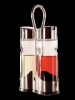 Menage Essig/Öl  Höhe 23cm Edelstahl rostfrei und Glas, mit Tropfenfänger